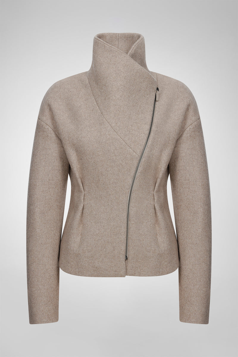 Sofia - Latte Caramel Wool Jacket