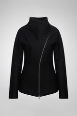 Leticia - Schwarze Jacke aus Wolle