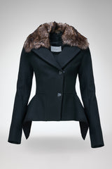Beatrix - Schwarze Wolljacke
