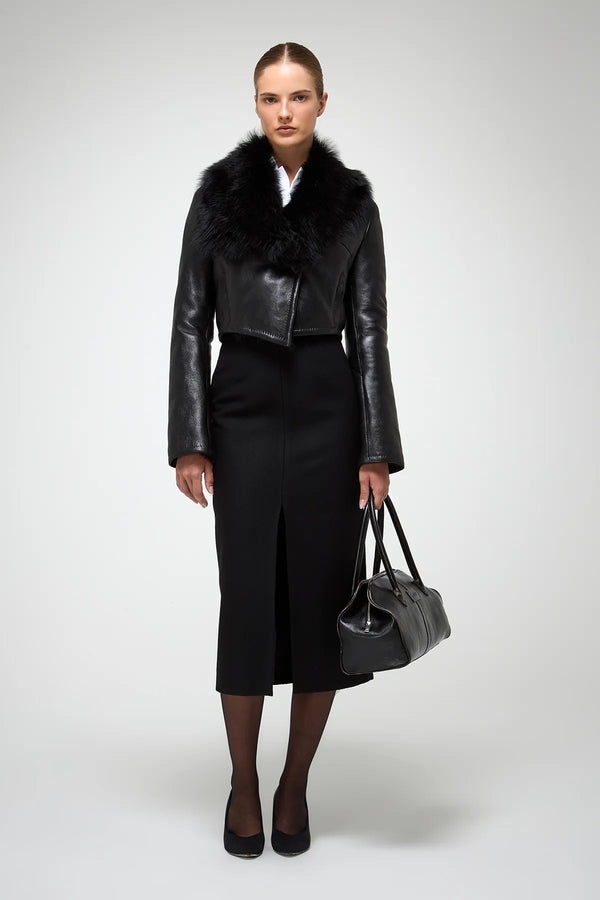 VSP - Yva - Black Shearling Jacket