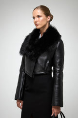 VSP - Yva - Black Shearling Jacket