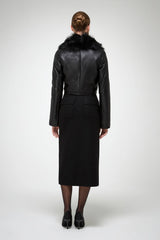 VSP - Yva - Black Shearling Jacket