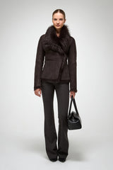 VSP - Adila - Toscana Brown Shearling Jacket