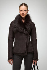 VSP - Adila - Toscana Brown Shearling Jacket