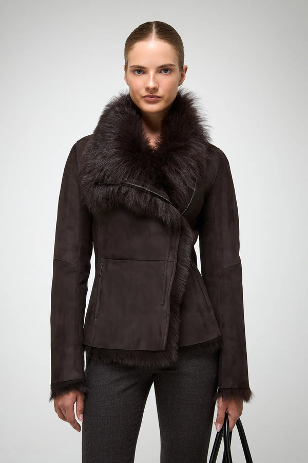 VSP - Adila - Toscana Brown Shearling Jacket