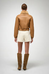 VSP - Sheela - Beige Shearling Jacket