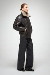 VSP - Sandie - Anthracite Shearling Jacket