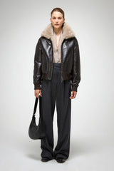 VSP - Tricia - Anthracite Shearling Jacket