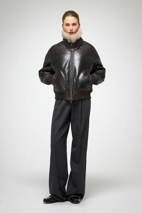 VSP - Tricia - Anthracite Shearling Jacket