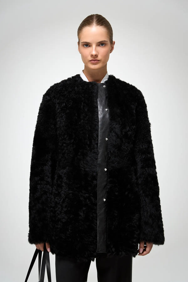 VSP - Odeline - Black Shearling Coat