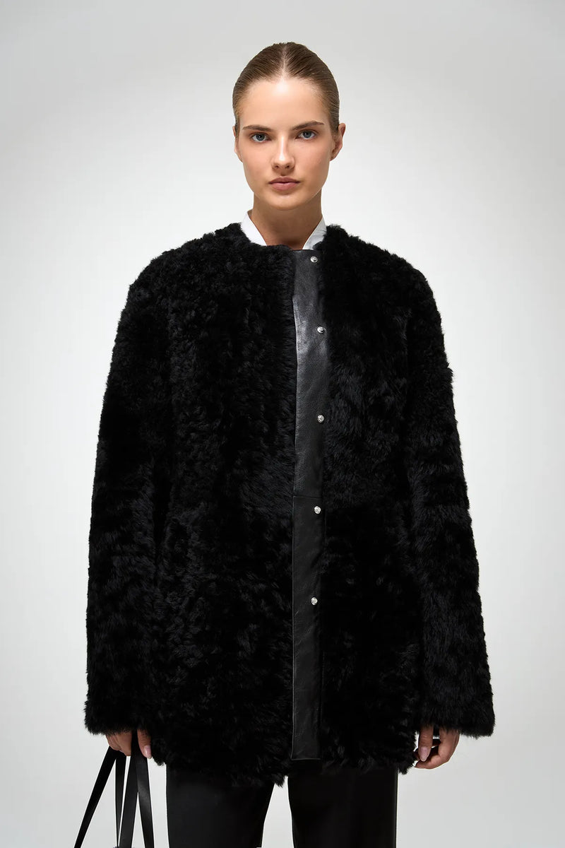 VSP - Odeline - Black Shearling Coat