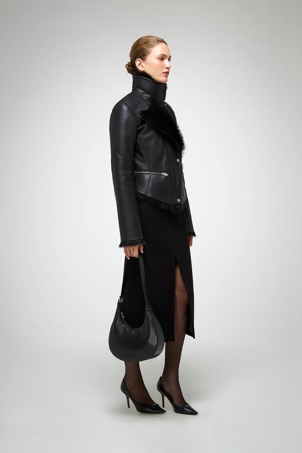 VSP - Azul - Black Shearling Jacket