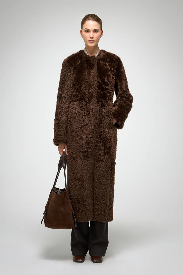 VSP - Inesse - Brown Shearling Coat
