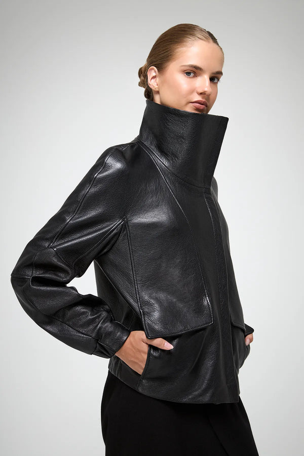 VSP - Titiana - Black Leather Jacket