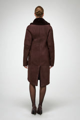 VSP - Murielle - Cherry Shearling Coat