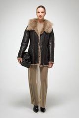 VSP - Mallory - Desert Beige Shearling Coat