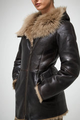 VSP - Mallory - Desert Beige Shearling Coat