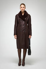 VSP - Celina - Cherry Shearling Coat