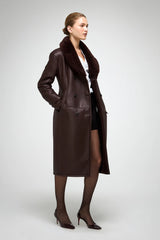 VSP - Celina - Cherry Shearling Coat
