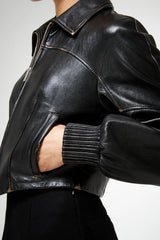 VSP - Abigail - Dark Brown Leather Jacket