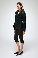 Beatrix - Schwarze Wolljacke