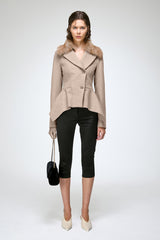 Beatrix - Kamelbraune Wolljacke