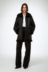 VSP - Dina - Black Shearling Coat