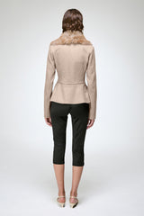 Beatrix - Kamelbraune Wolljacke