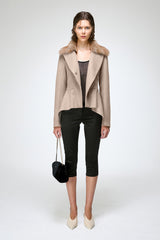 Beatrix - Kamelbraune Wolljacke