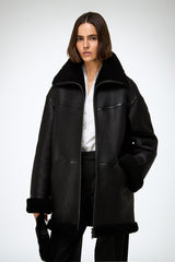 VSP - Dina - Black Shearling Coat