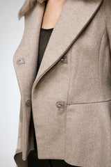 Beatrix - Kamelbraune Wolljacke