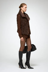 VSP - Solene - Tobacco Shearling Vest