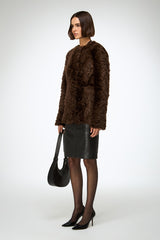 Odeline - Brown Shearling Coat