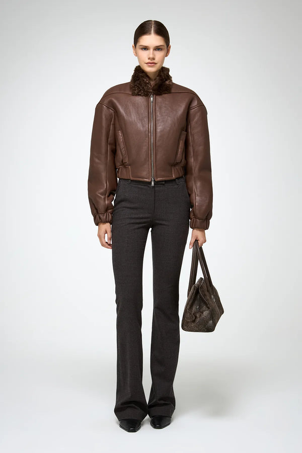 VSP - Sheela - Brown Shearling Jacket