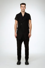 Giulio - Black Wool Vest