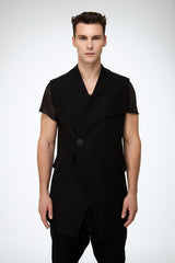 Giulio - Black Wool Vest