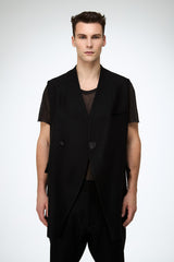 Giulio - Black Wool Vest