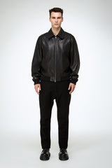 VSP - Niccolo - Black Leather Jacket