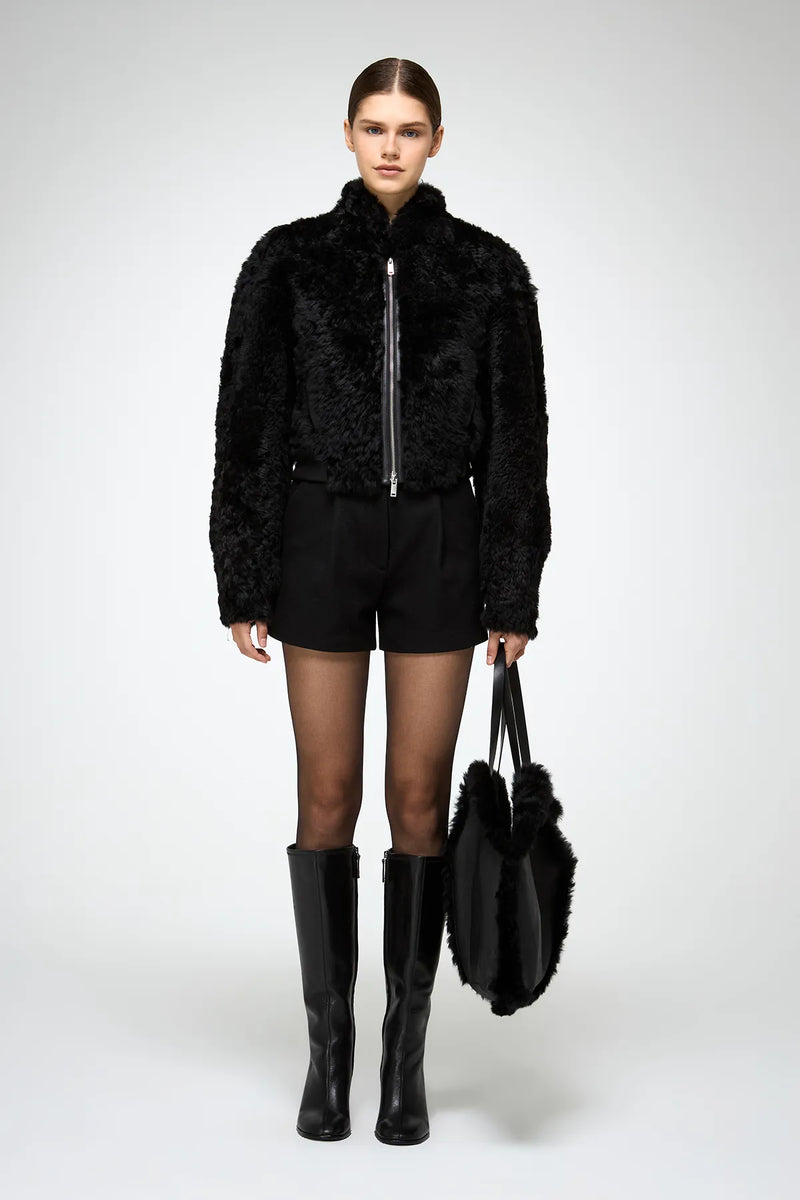 VSP - Liviana - Black Shearling Jacket