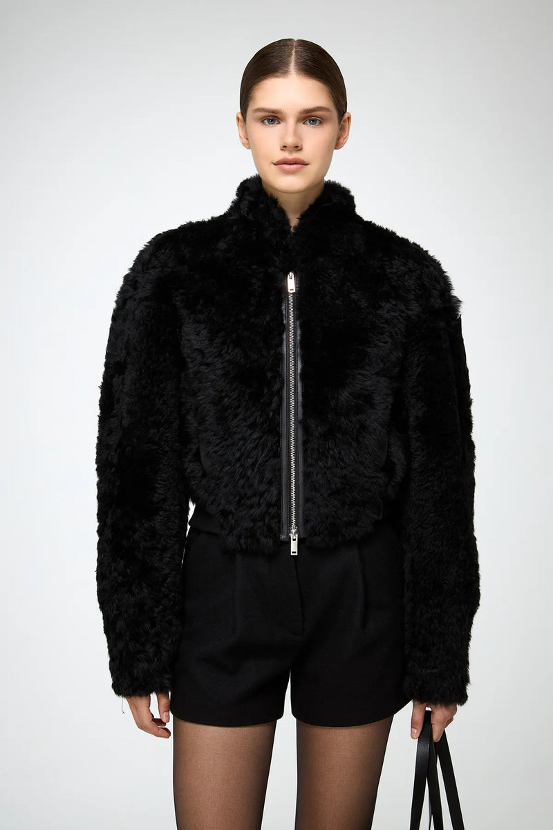VSP - Liviana - Black Shearling Jacket