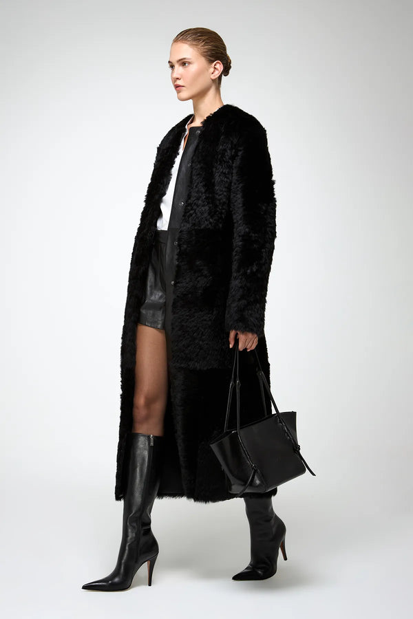 VSP - Inesse - Black Shearling Coat
