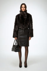 Ashley - Brown Shearling Jacket
