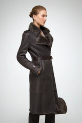 VSP - Lyza - Clotho Brown Shearling Coat
