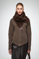 VSP - Jacotte - Tobacco Leather Neckwarmer