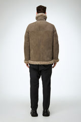 Rico - Stone Shearling Coat