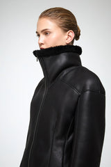 VSP - Salome - Black Shearling Coat