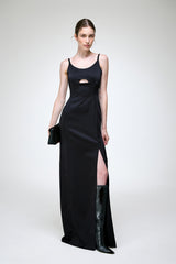 Carlota - Schwarzes Wollkleid