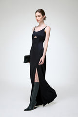 Carlota - Schwarzes Wollkleid