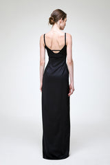 Carlota - Schwarzes Wollkleid