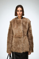 Florence - Sand Shearling Coat